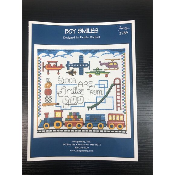 Ursula Michael Boy Smiles Cross Stitch Pattern Imaginating 2789 - Picture 1 of 2